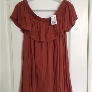 Shoulderless summer dress